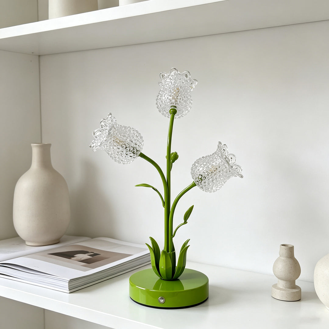 Blumenförmige Tischlampe