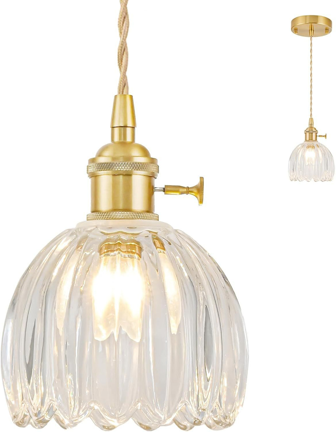 Dekorative Glas Pendelleuchte
