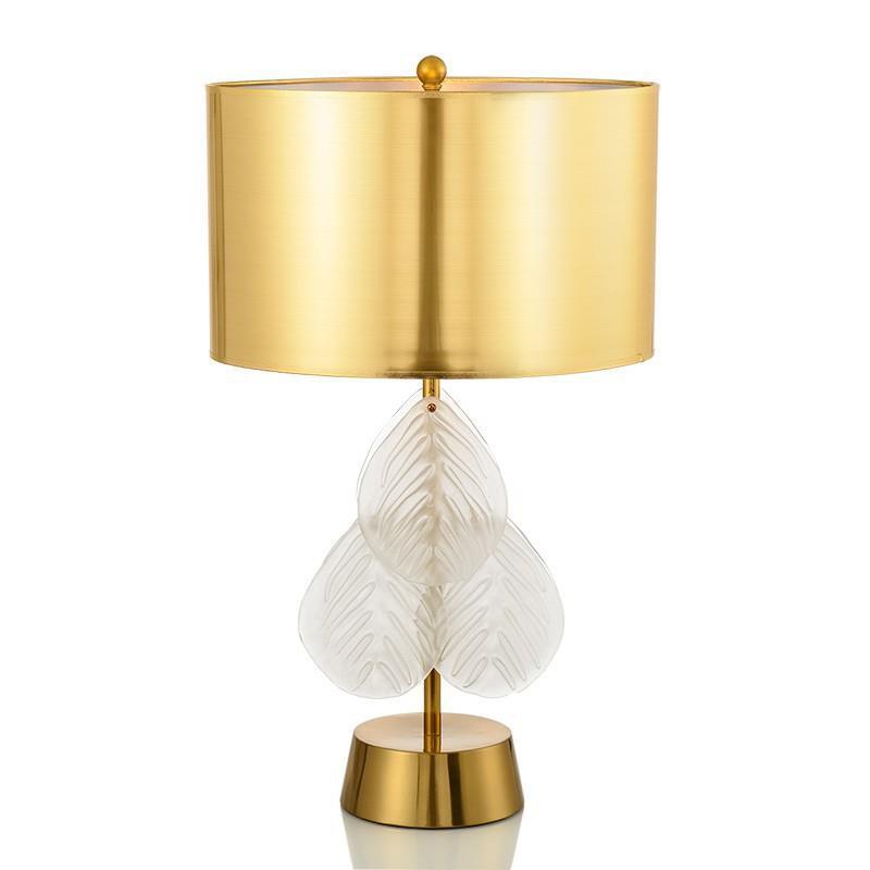 Elegante Blattform Tischlampe