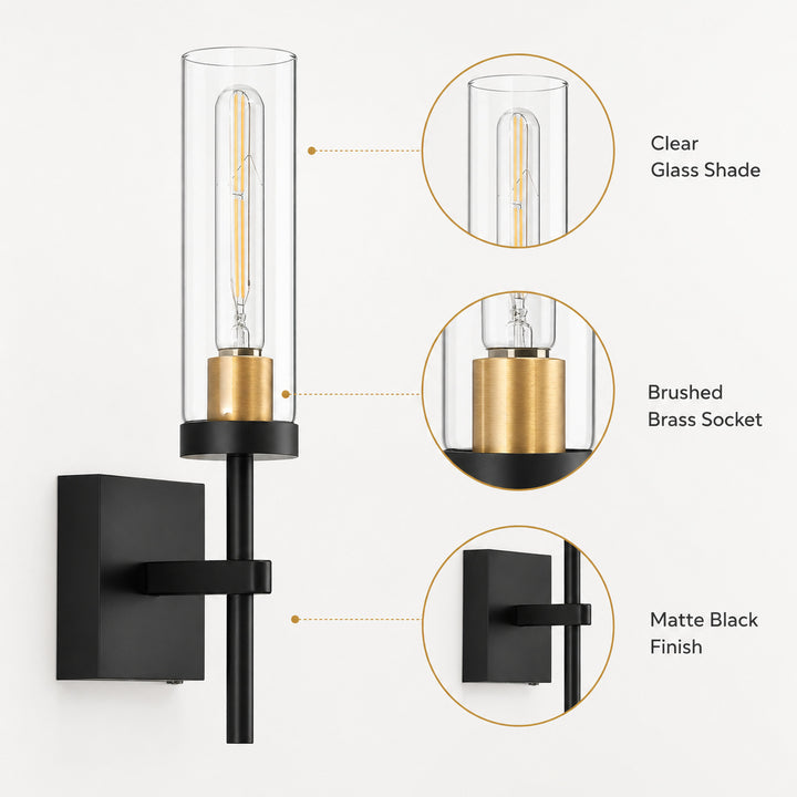 Moderne Glas Wandlampe