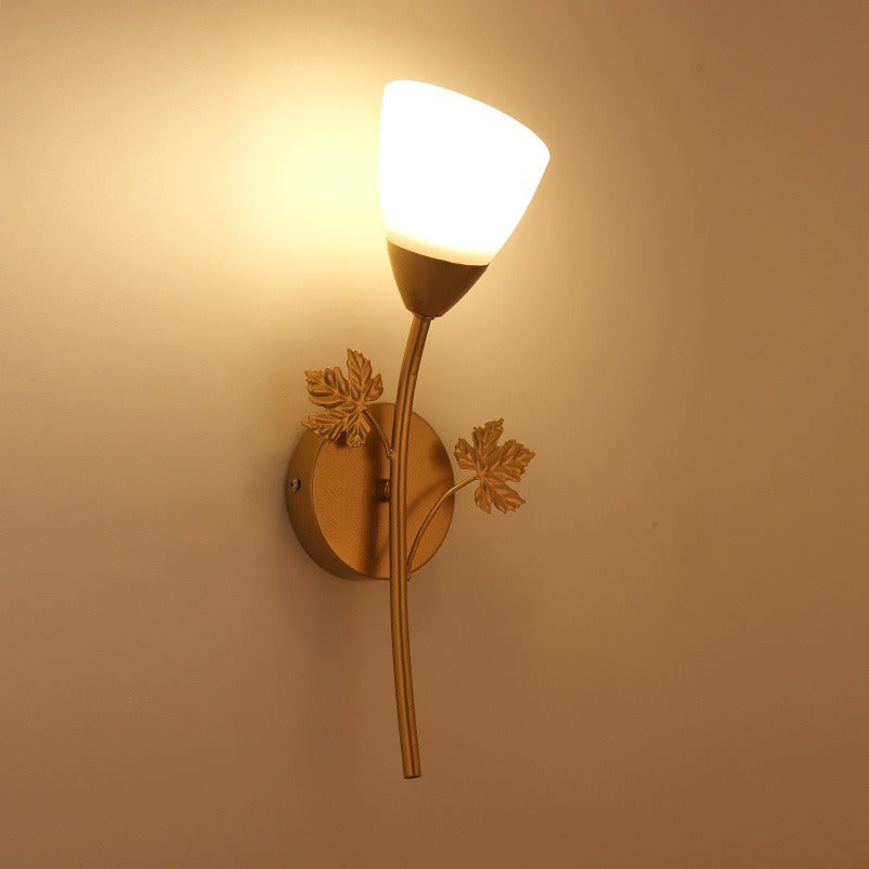 Dekorativer Blatt Wandlicht