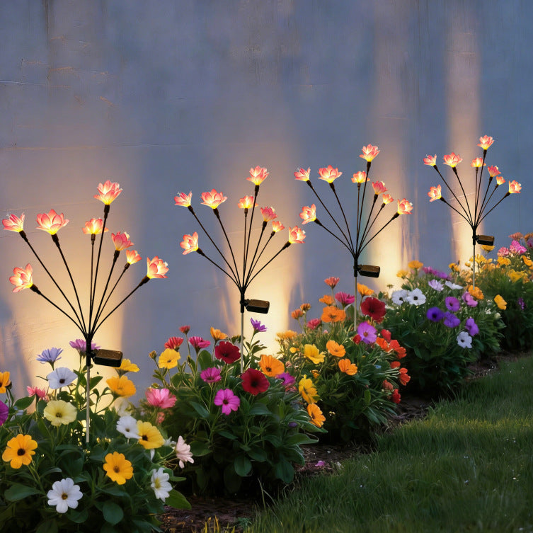Solarbetriebene dekorative Gartenlotuslichter