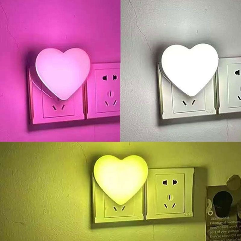 Herzförmiger Plug-In Ambient Nachtlicht mit sanftem LED-Leuchten