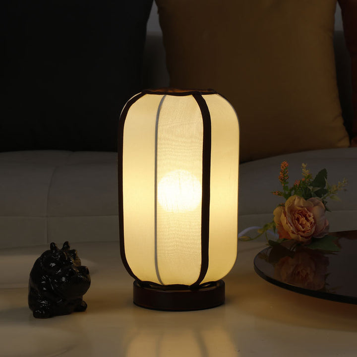 Leinen Laternenstil Nachttischlampe