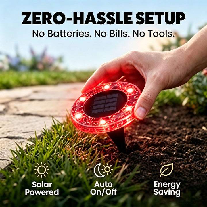 Solar Mosaikglas Gartenweg LED Einsatzlichter