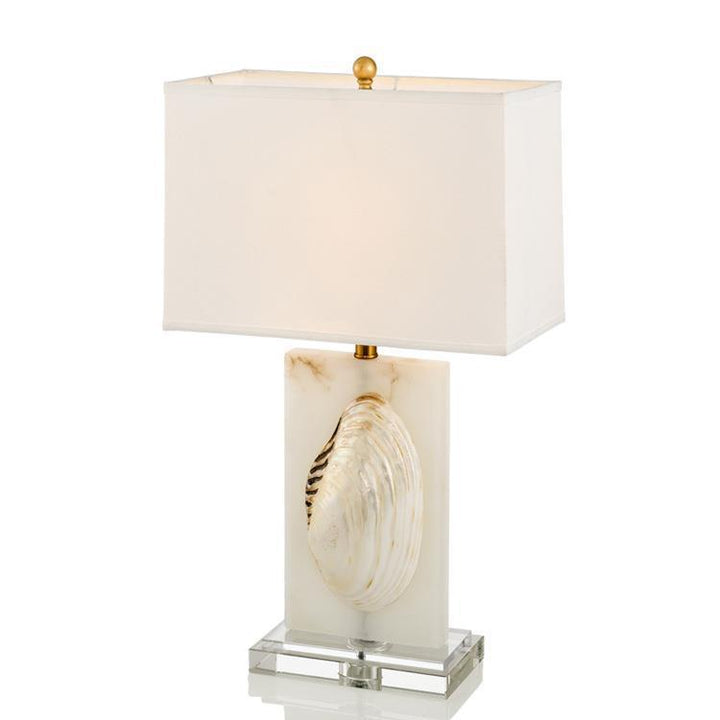 Dekorative Muscheltischlampe