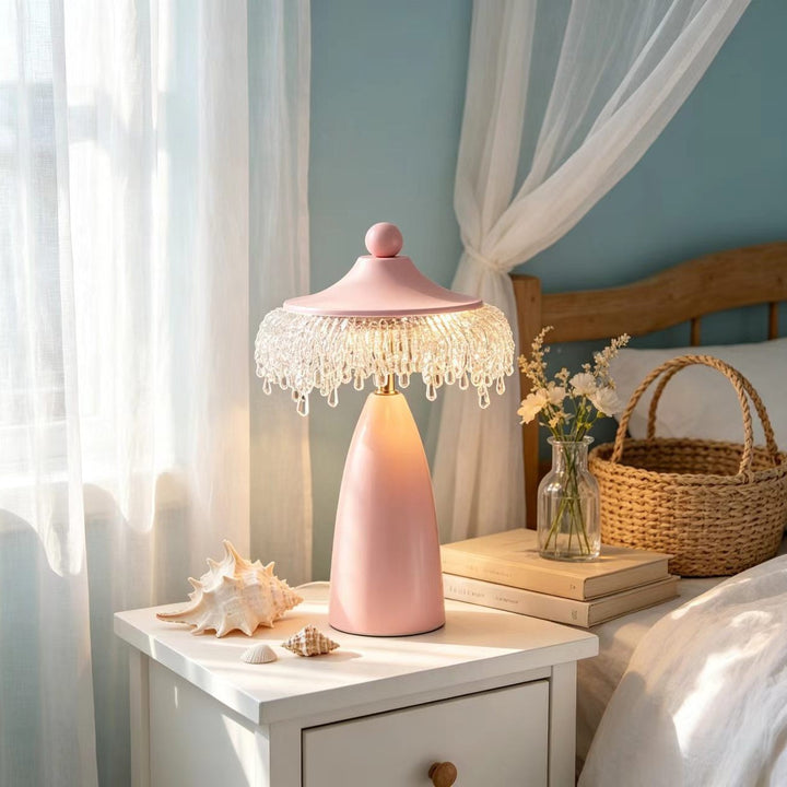 Elegante Kristall Tischlampe  1790694878