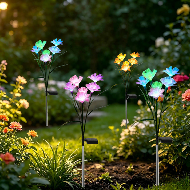 Dekorative LED Flora Gartensteckerlichter