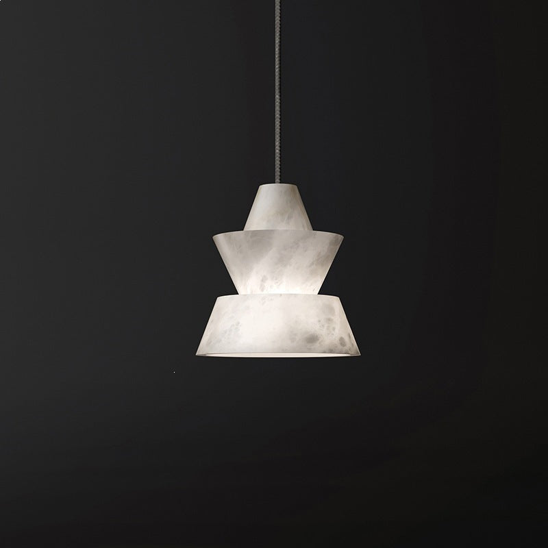 Geschichtete geometrische Pendelleuchte