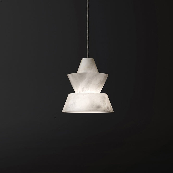Geschichtete geometrische Pendelleuchte