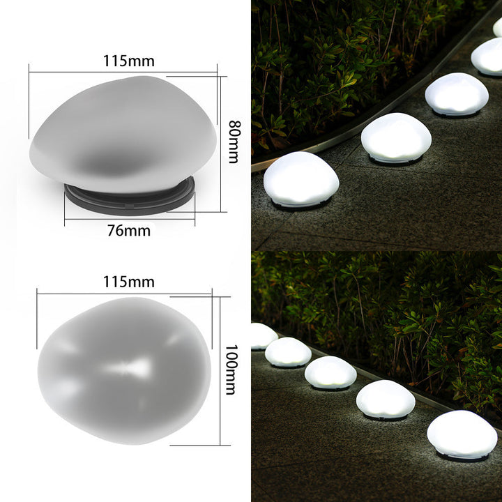Wiederaufladbare LED Kiesweglichter Wasserdicht Garten Akzent