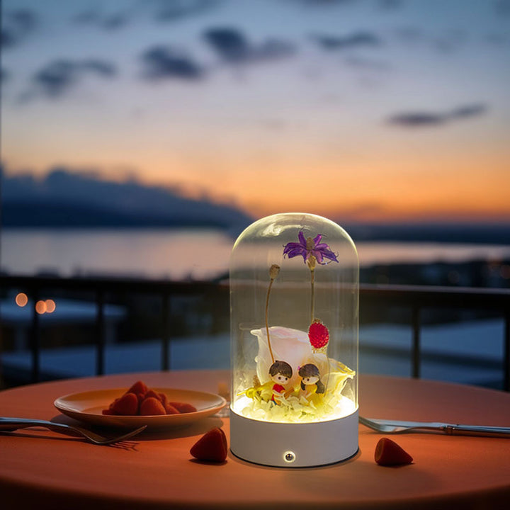 Dekorative Blumenanzeige Lampe