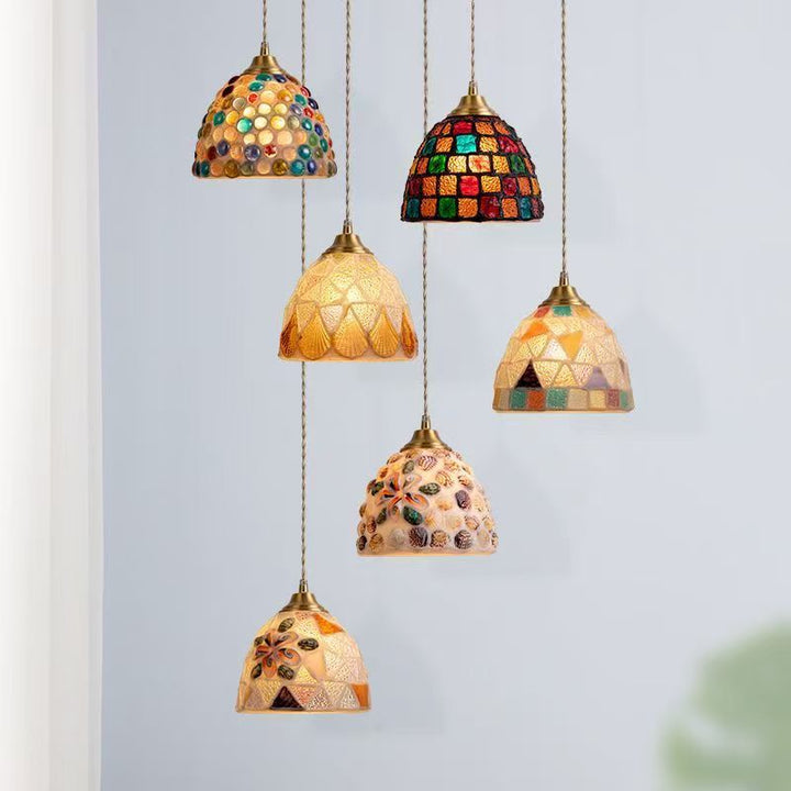 Mosaik Glas Pendelleuchte