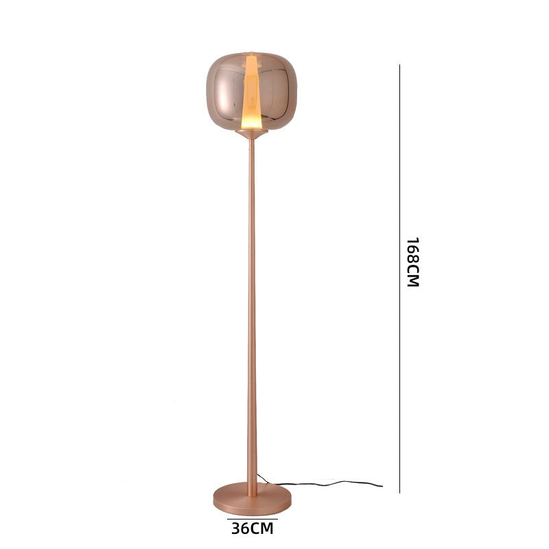 Moderner Minimalistischer Stehlampe mit Transparenter Basis