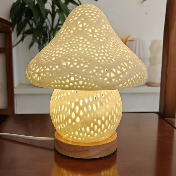 Pilzförmige Tischlampe