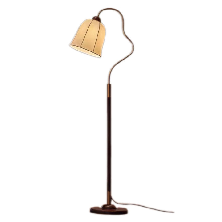 Stehlampe mit kurviger Gestaltung