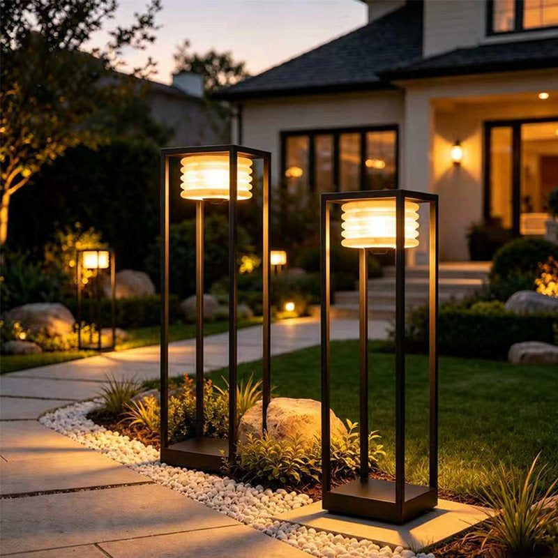 Stilvolle moderne Solar-Gartenlaterne