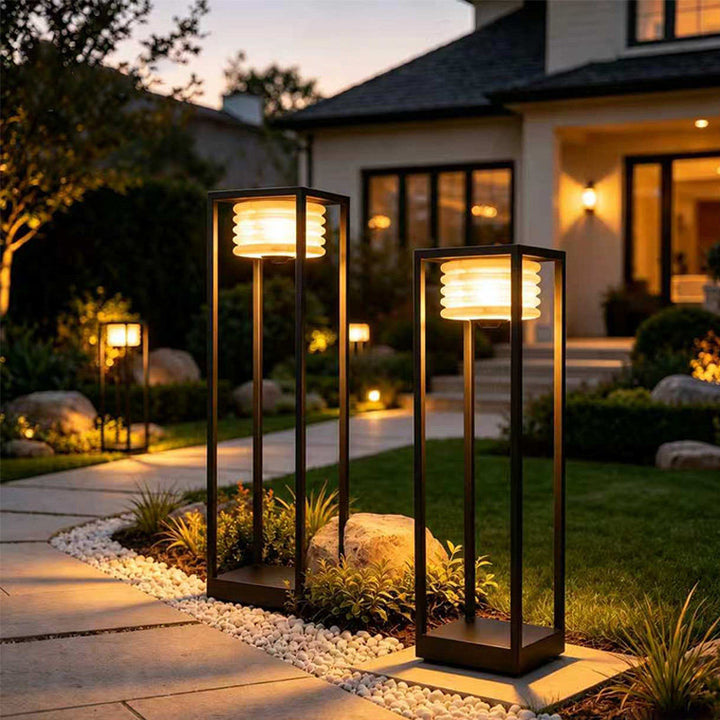Stilvolle moderne Solar-Gartenlaterne