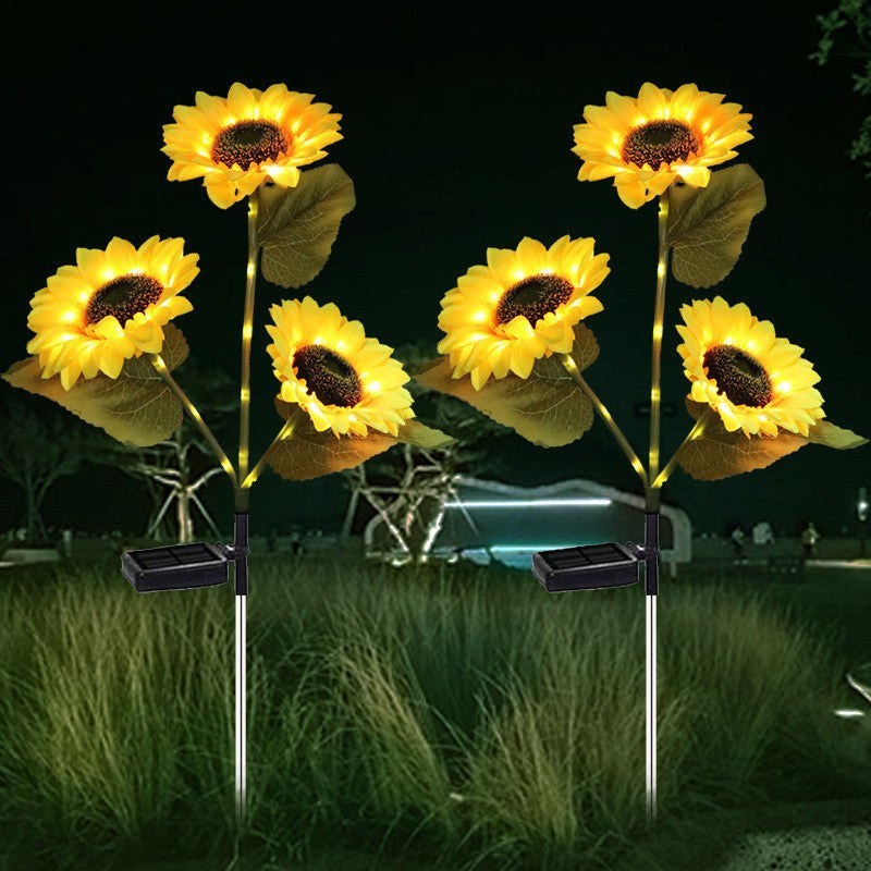 Solarbetriebene dekorative Sonnenblumenlampe