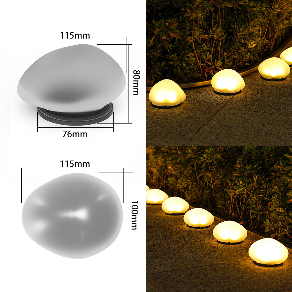 Wiederaufladbare LED Kiesweglichter Wasserdicht Garten Akzent