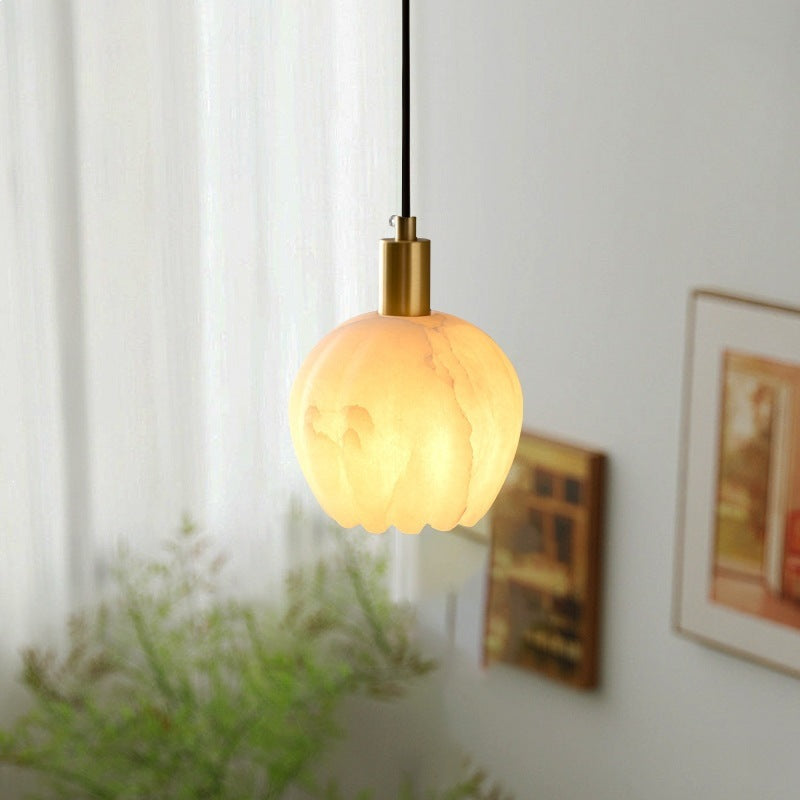 Elegante Alabaster Pendelleuchte