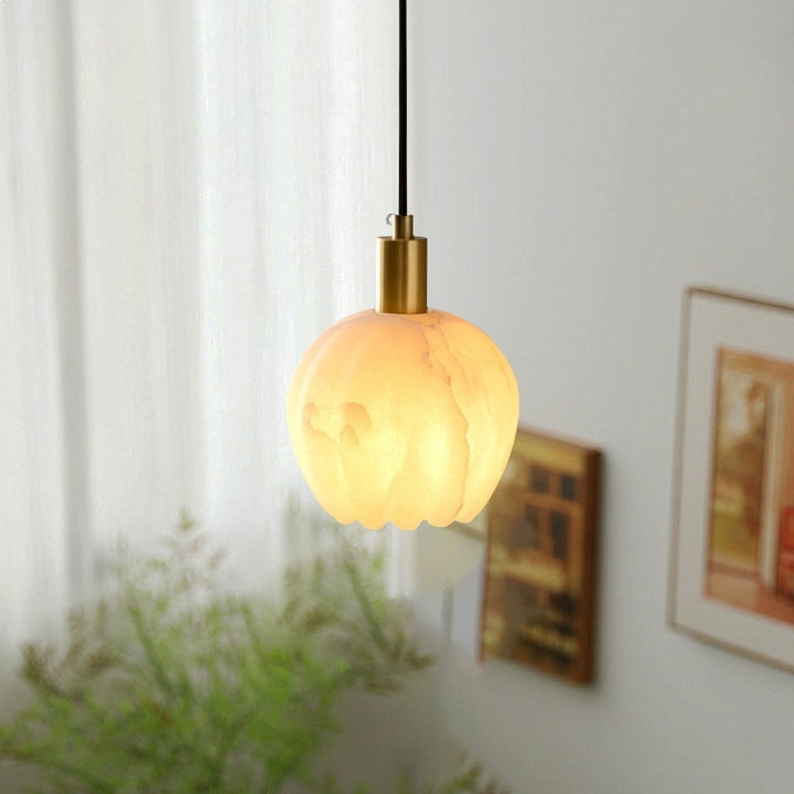 Elegante Alabaster Pendelleuchte
