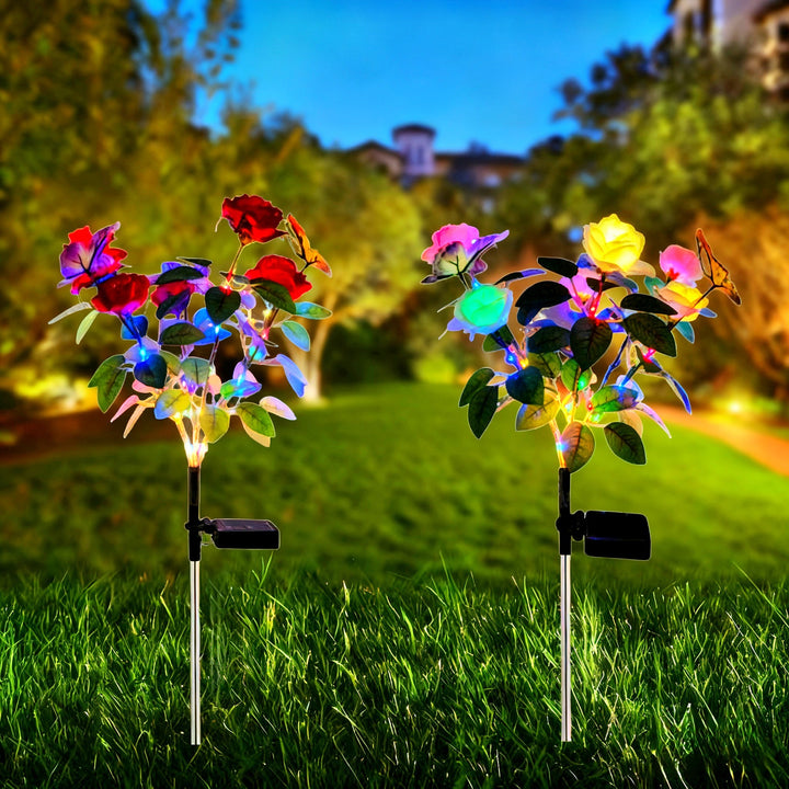 Dekorative Solar-LED-Blumensteckerlichter