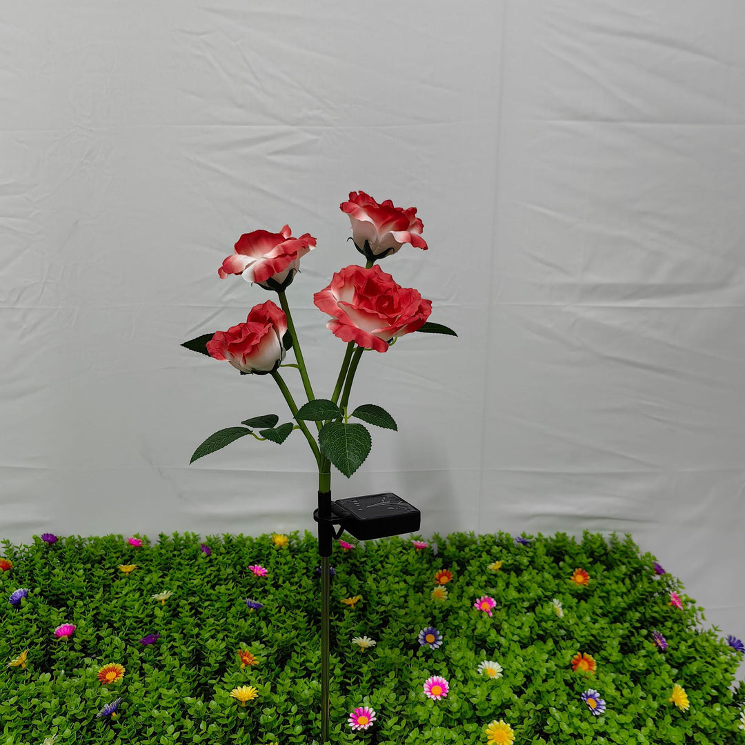 Solarbetriebene Dekorative Rosen Gartenleuchte
