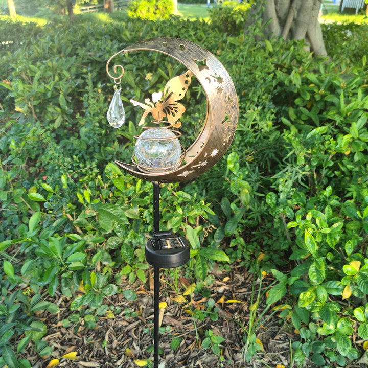 Solarbetriebene Halbmond Gartenstecker Licht
