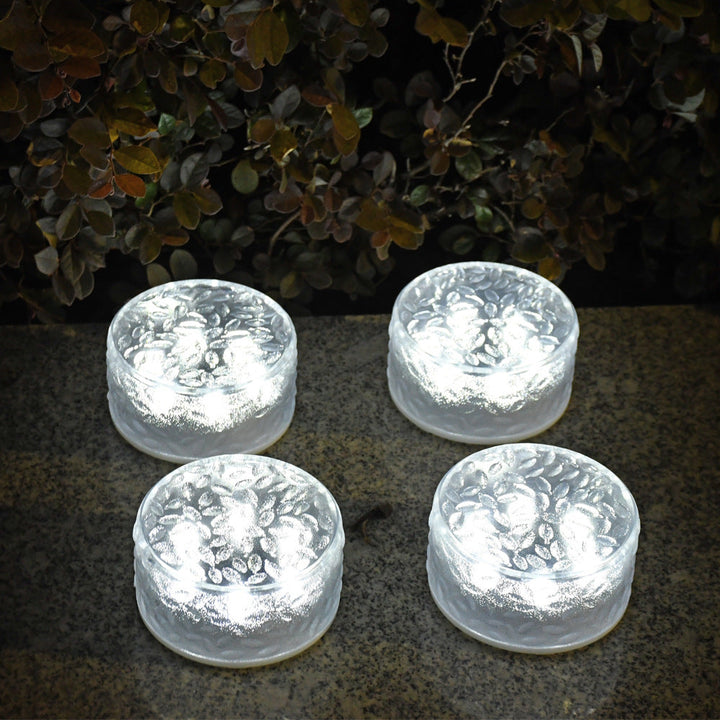 Frosted Glass In-Ground Solar Pathway LED Lights