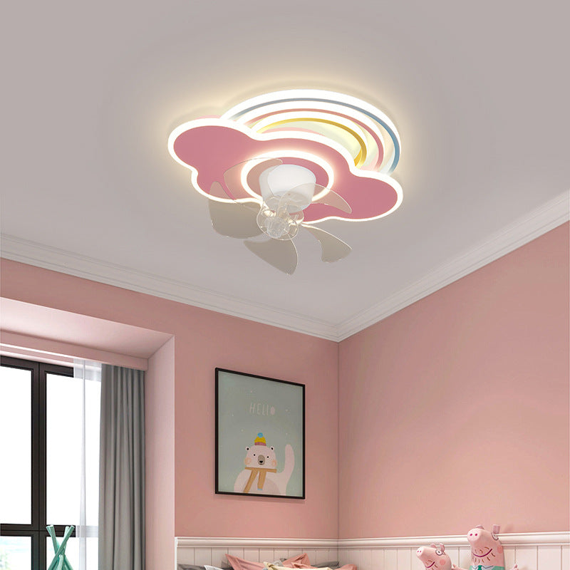 Regenbogen Wolke Deckenventilator Licht