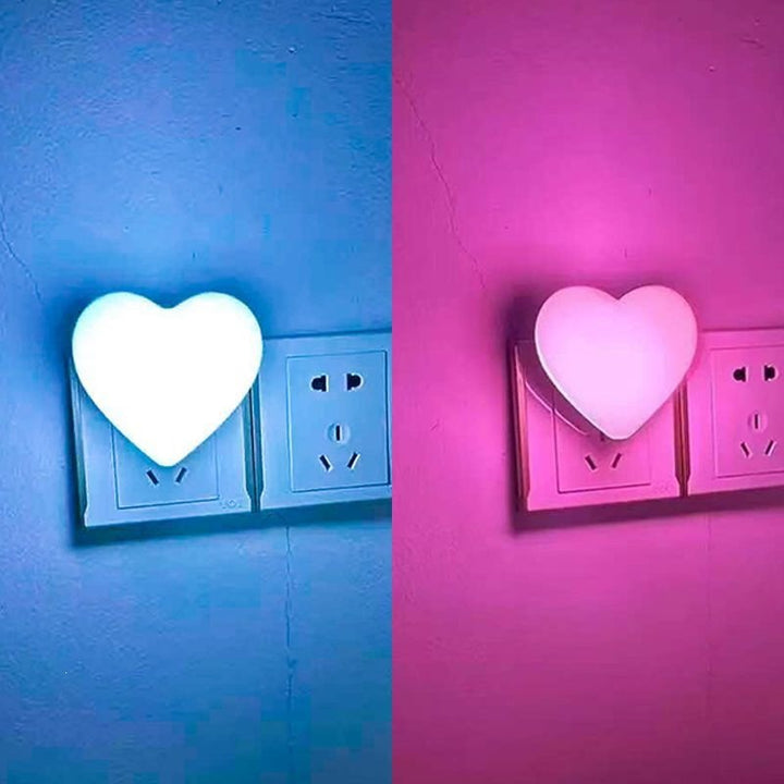 Herzförmiger Plug-In Ambient Nachtlicht mit sanftem LED-Leuchten