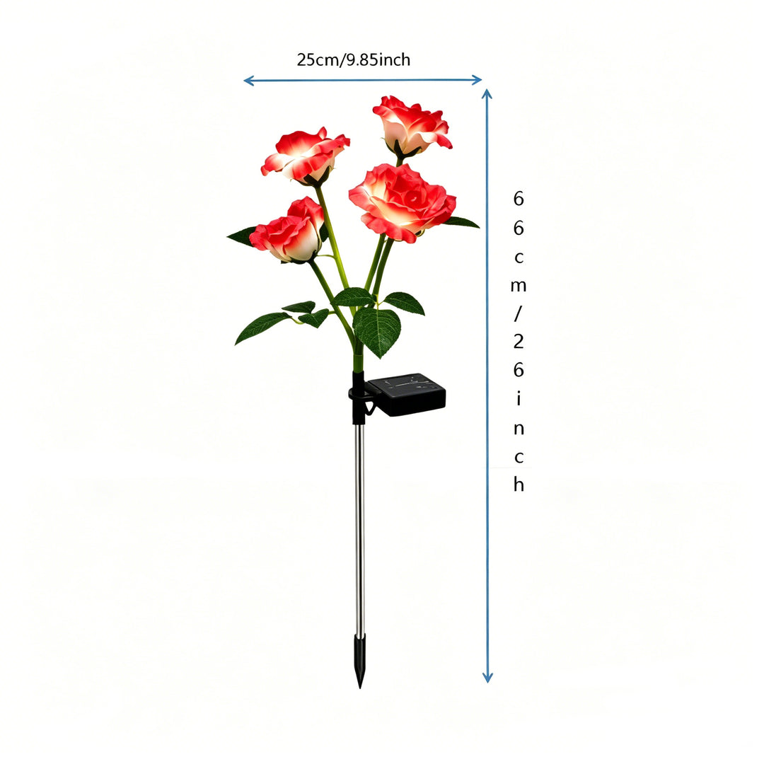 Solarbetriebene Dekorative Rosen Gartenleuchte