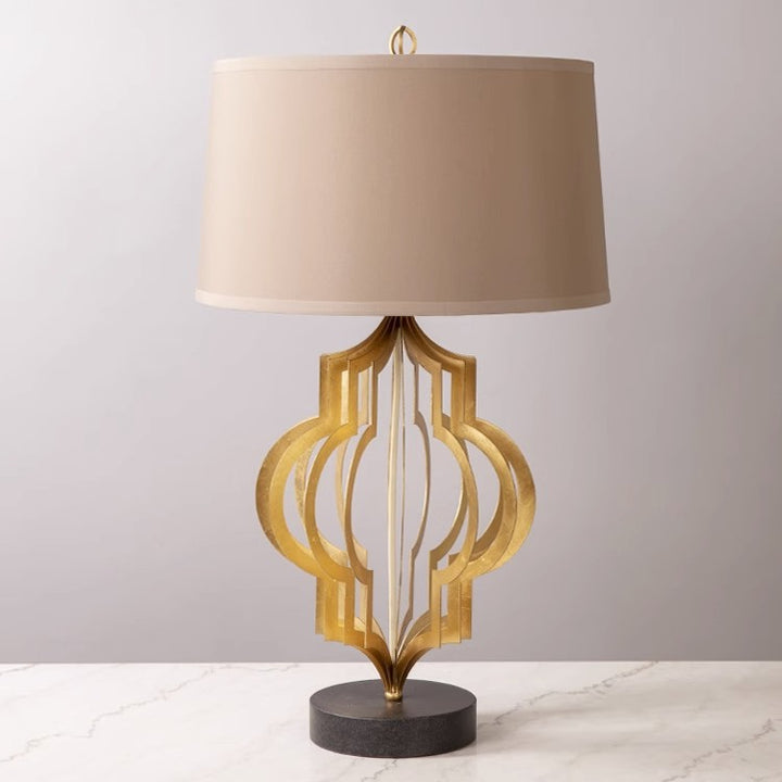 Dekorative Tischlampe mit künstlerischem Design