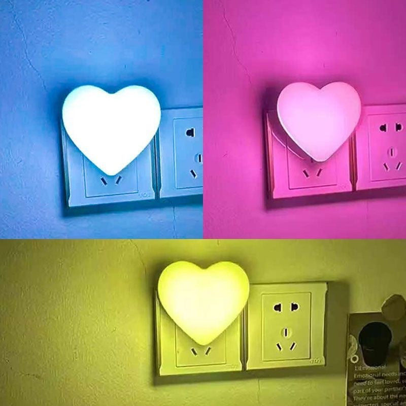 Herzförmiger Plug-In Ambient Nachtlicht mit sanftem LED-Leuchten