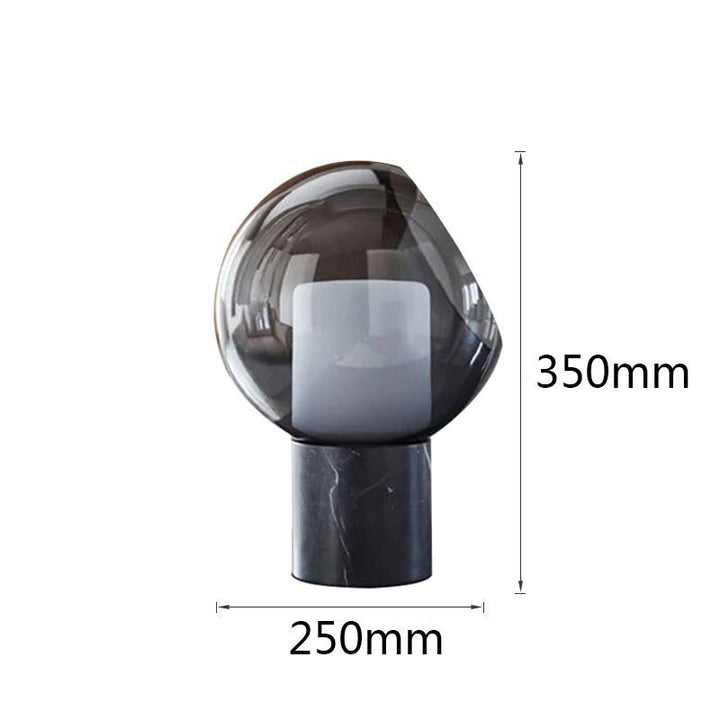 Zeitgenössische Glas-Tischlampe