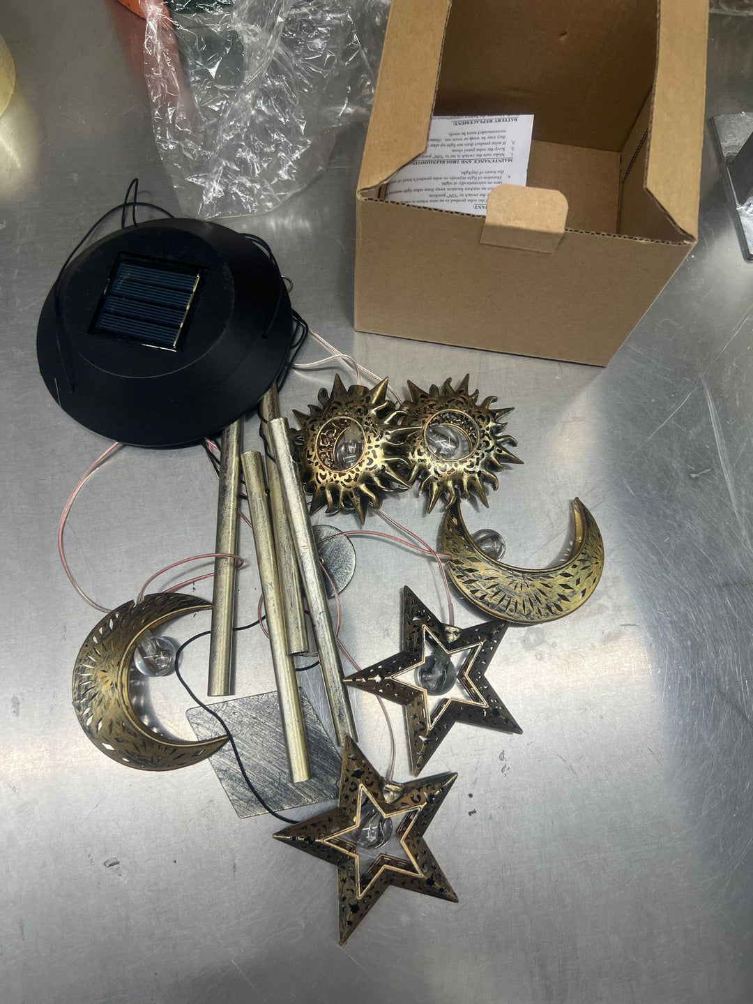 Outdoor Metallstern Windglocke mit resonierenden Aluminiumröhren