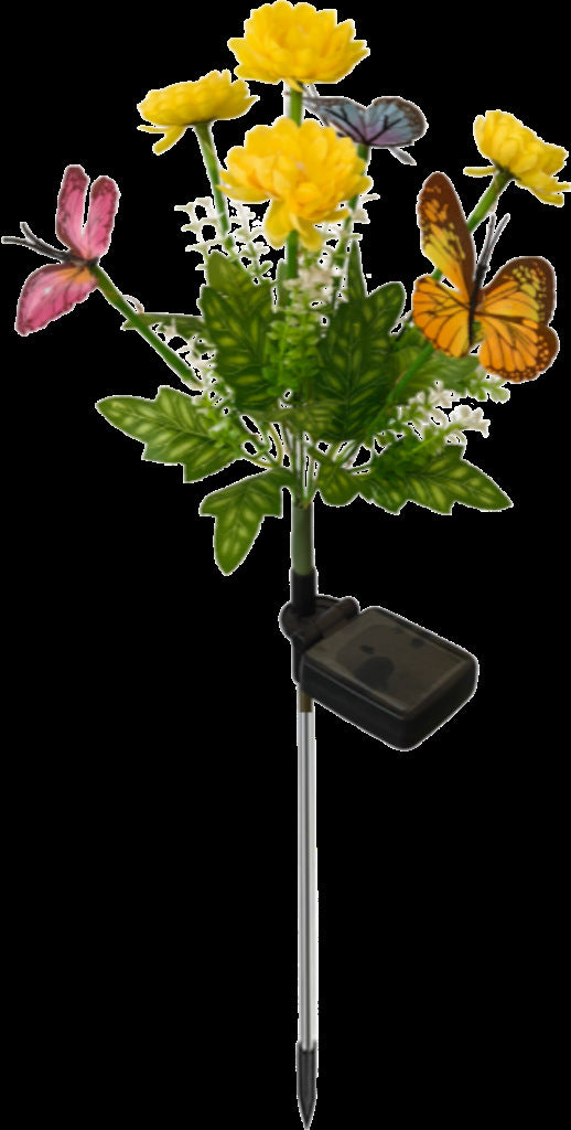 Solarbetriebene dekorative Blumenstecklichter