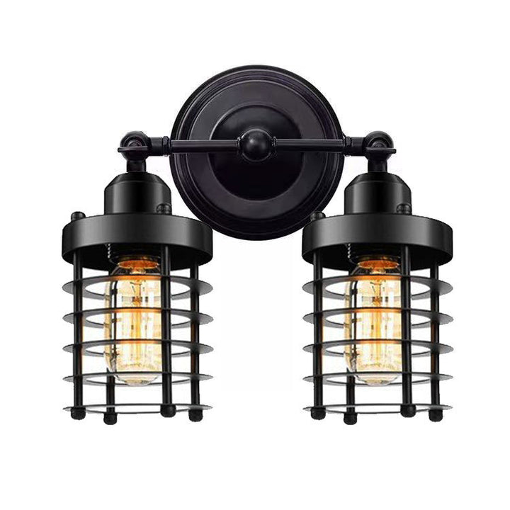 Industrieller Stil Doppel-Glühbirne Wandlampe