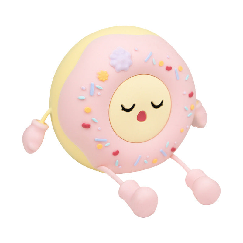 Launische silikonförmige LED-Nachtlicht in Donut-Form mit flexiblen Gliedmaßen