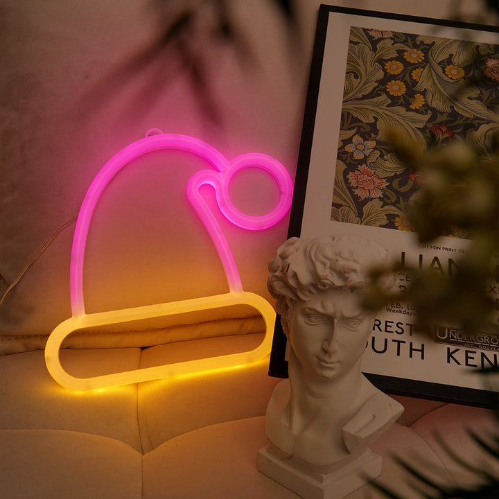 Neon Holiday Hat Nachtlicht