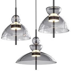 Moderne Glasdome Pendelleuchte