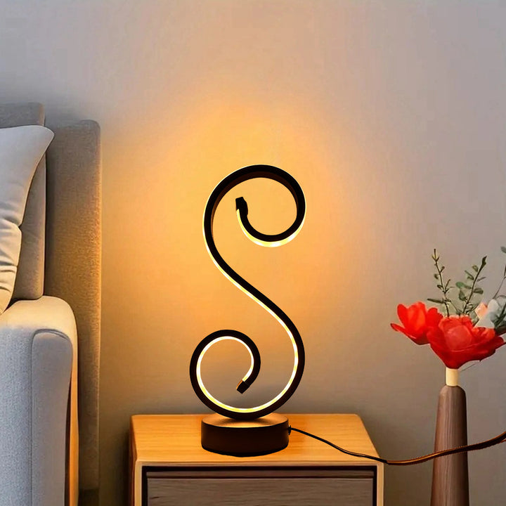Krumme dekorative Akzentlampe