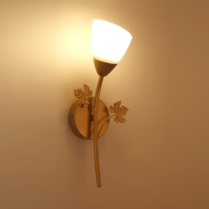 Dekorativer Blatt Wandlicht
