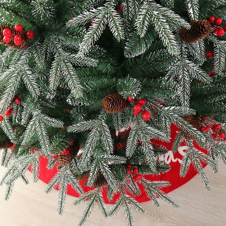 Schneebedeckter Weihnachtsbaum