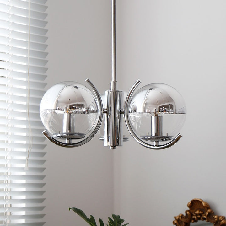 Moderne geometrische Globus Pendelleuchte
