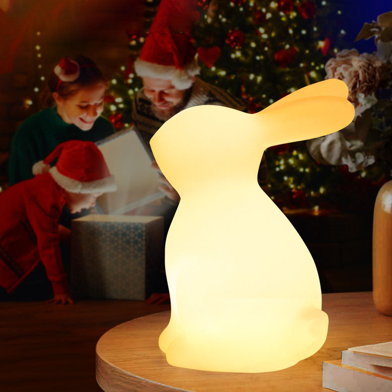 Moderne kreative Kaninchen PE LED Tischlampe für das Schlafzimmer