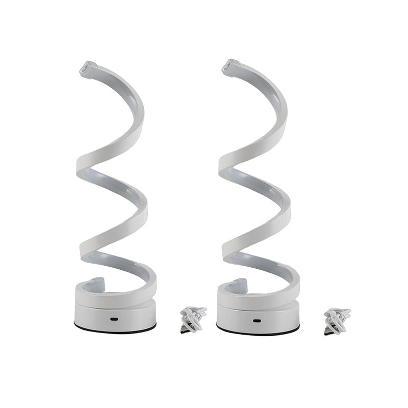 Moderne Spiral-LED-Tischlampe