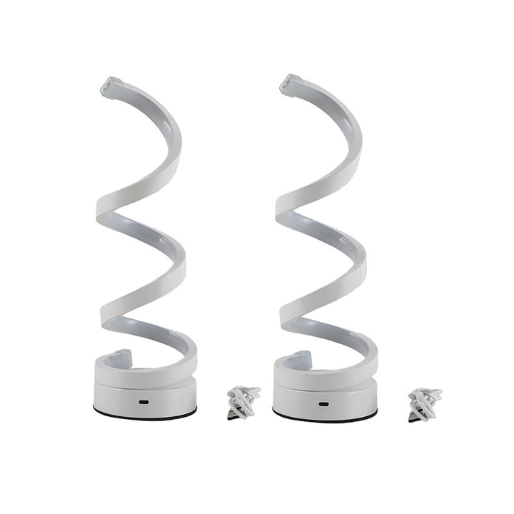 Moderne Spiral-LED-Tischlampe