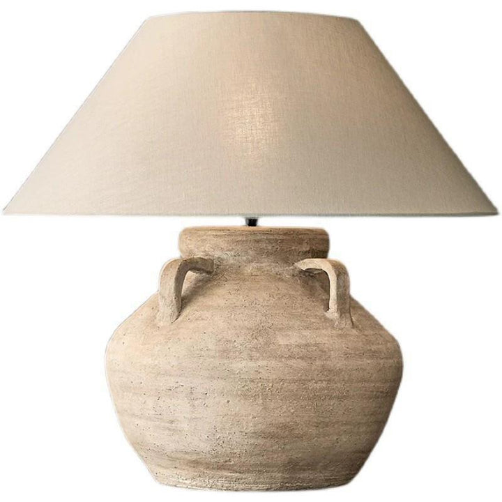 Rustikale Töpfer Tischlampe